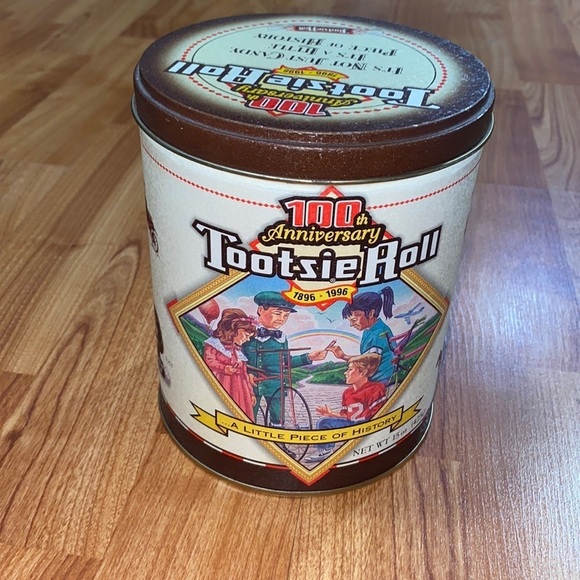 Tootsie Roll Other - Vintage Tootsie Roll Tin / 100th Anniversary